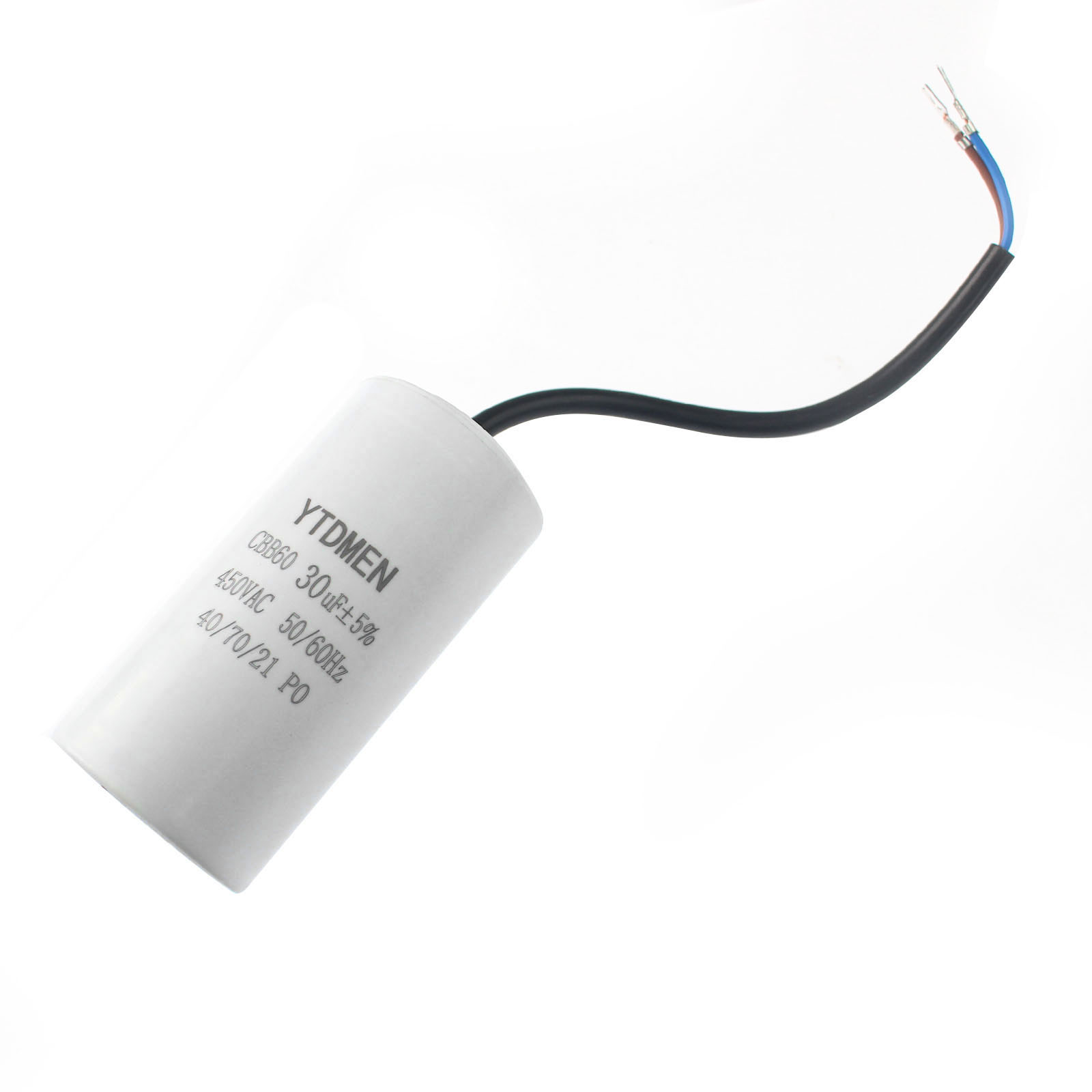 1PCS CBB60 Capacitor 450V AC Motor Run Capacitors 4/5/6/8/10/12/14/15/16/18/20/30/35/40/50/60UF for Washing Machine, Water Pump