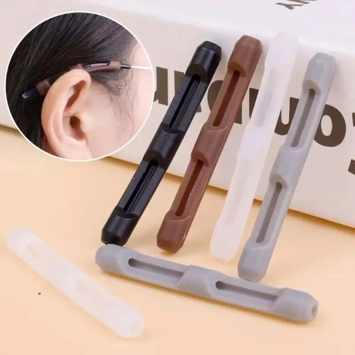 10/20pcs Glasses Anti-slip Silicone Sleeve Eye Frame Leg Drag Fixed Ear Hook Bracket Anti-drop Artifact Glasses Accessories