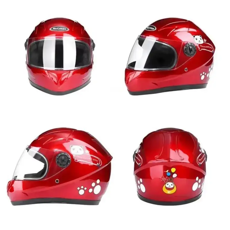 2024 秋冬新製品: 子供用ヘルメット子供用安全ヘルメット電気自動車男性用と女性用ヘルメット暖かい漫画