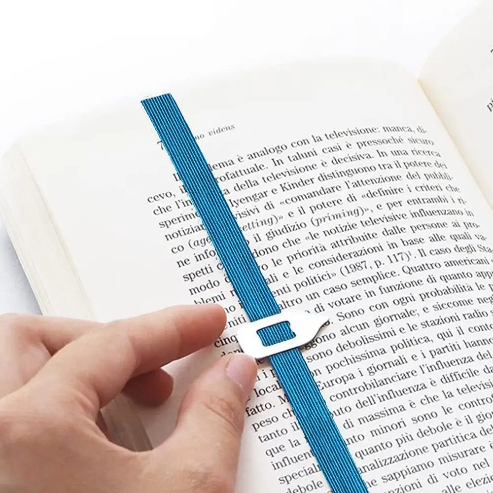 Marcapáginas Flexible de nailon para aprendizaje, 1 piezas, cinta creativa única, marcador de elasticidad, marcador de libro, suministros escolares