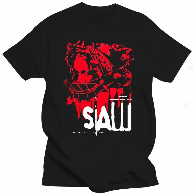映画見たホラーヘッド拷問 Tシャツ男性女性ファッション綿 Tシャツヴィンテージ服 O ネック Tシャツホラー原宿トップス 70286