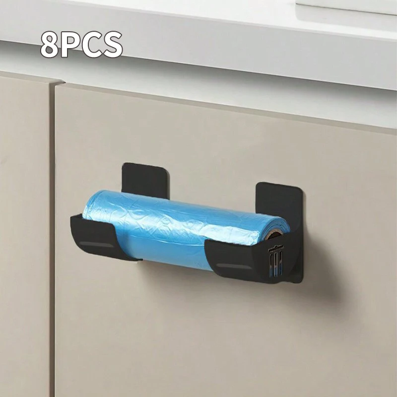 8PCS/2PCS/3PCS/4PCS Storage Tray Refrigerator Side Storage Rack Plastic Wrap Garbage Bag Cabinet Storage Rack