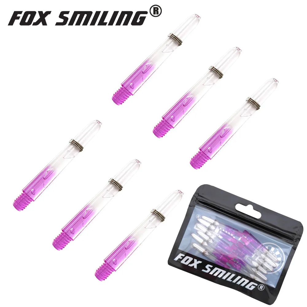 Fox Smiling 12 Uds 2BA 35mm ejes de dardos eje de dardos de nailon para dardos profesionales accesorios de ejes de dardos de plástico 5 colores
