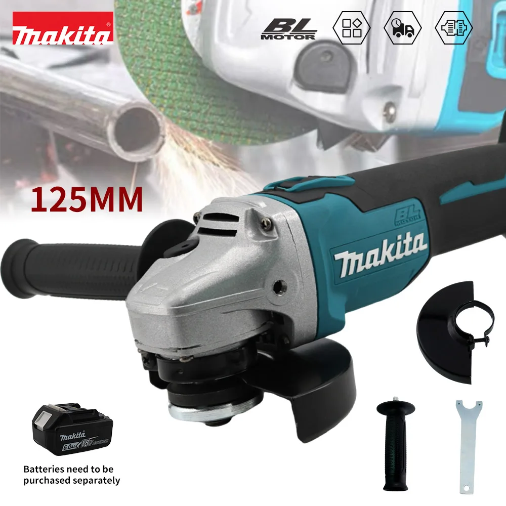 Makita 18V แบตเตอรี่ 125mm100mm M14 Brushless เครื่องบดมุมเครื่องตัดขัดไร้สายไฟฟ้าเครื่องบดมุมเครื่องมือ