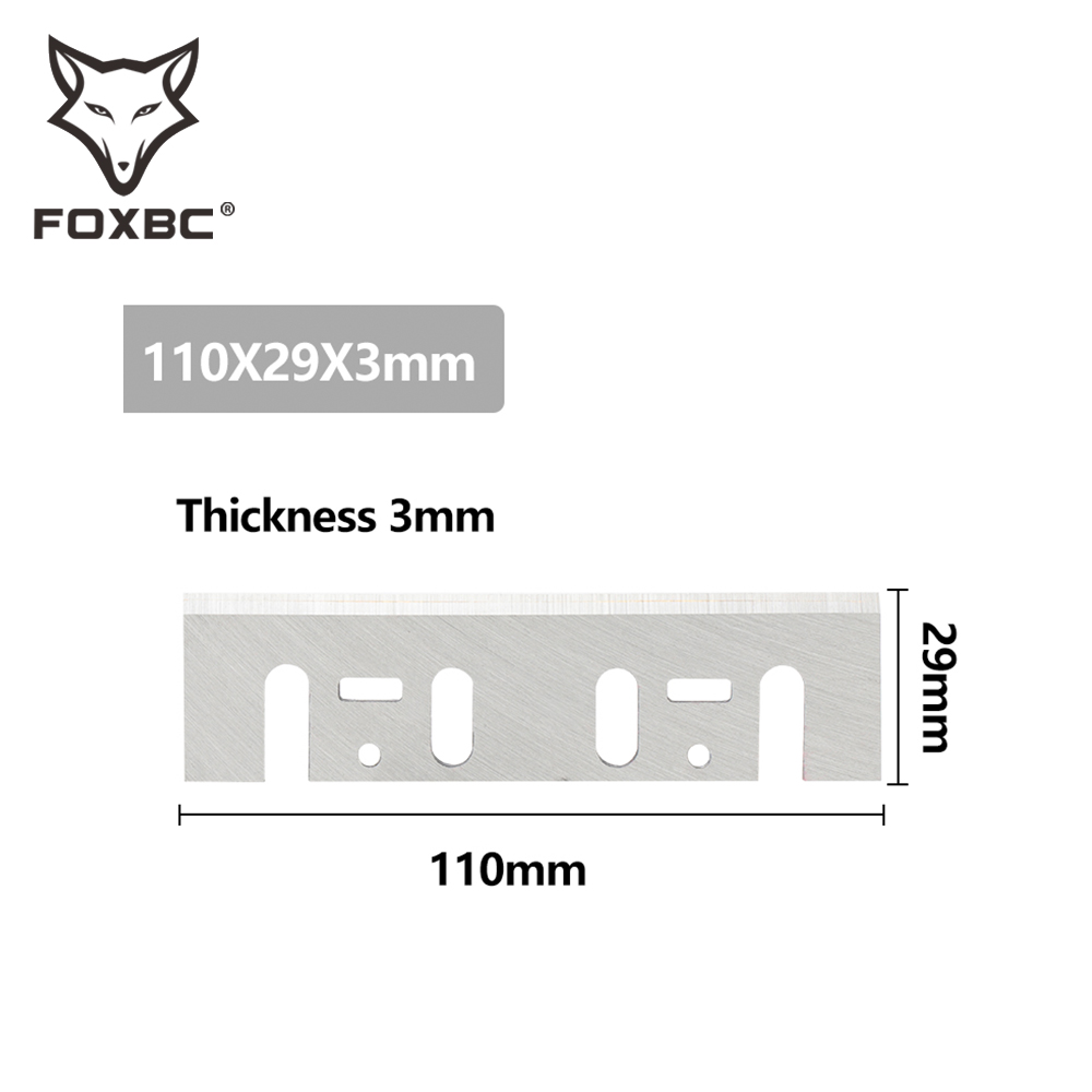 FOXBC 110mm HSS 플레너 블레이드 Makita 1911B 1912B 1002BA, Interskol Electric 110x29x3mm 플레너 나이프 공구 4 개