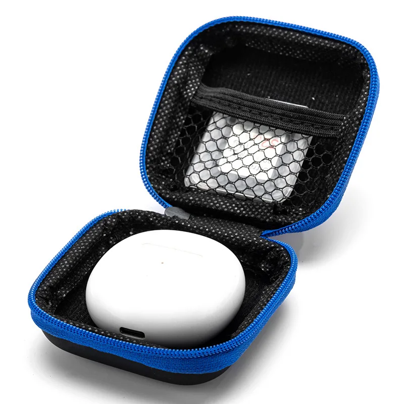 Draagbare schokbestendige hoofdtelefoonhoes Oortelefoontas Headset opbergtas Harde schaal Oortelefoonaccessoires geheugenkaart USB-kabel
