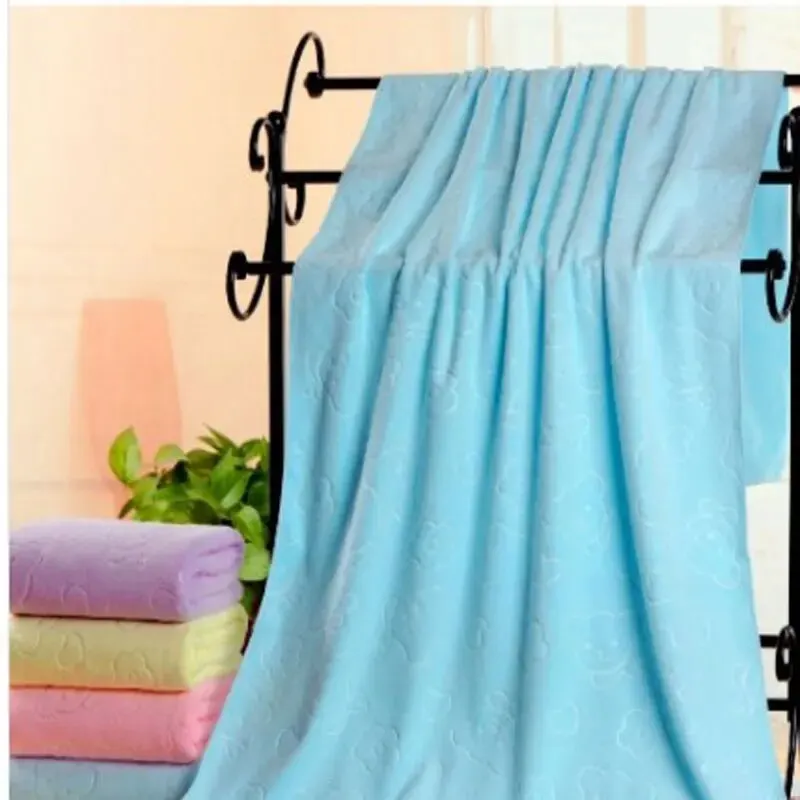 Toalla de ducha ligera con textura de oso bonito, Toalla de baño absorbente de microfibra súper fina, elementos esenciales para la playa, suministros de baño, 1 ud.