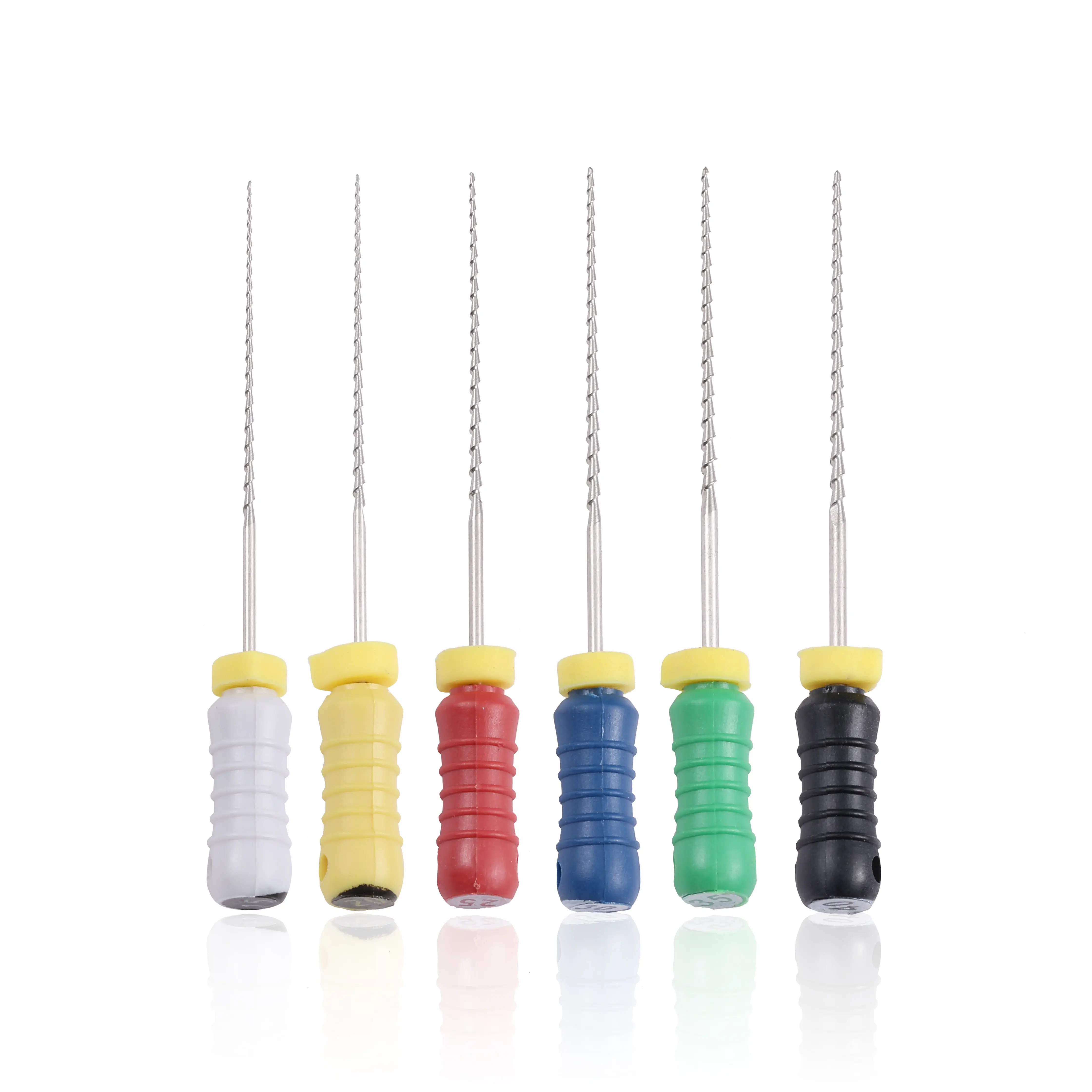 6 buah/kotak File H Dental, File endodontik, File penggunaan tangan 21mm/25mm, File Endo akar Cannal