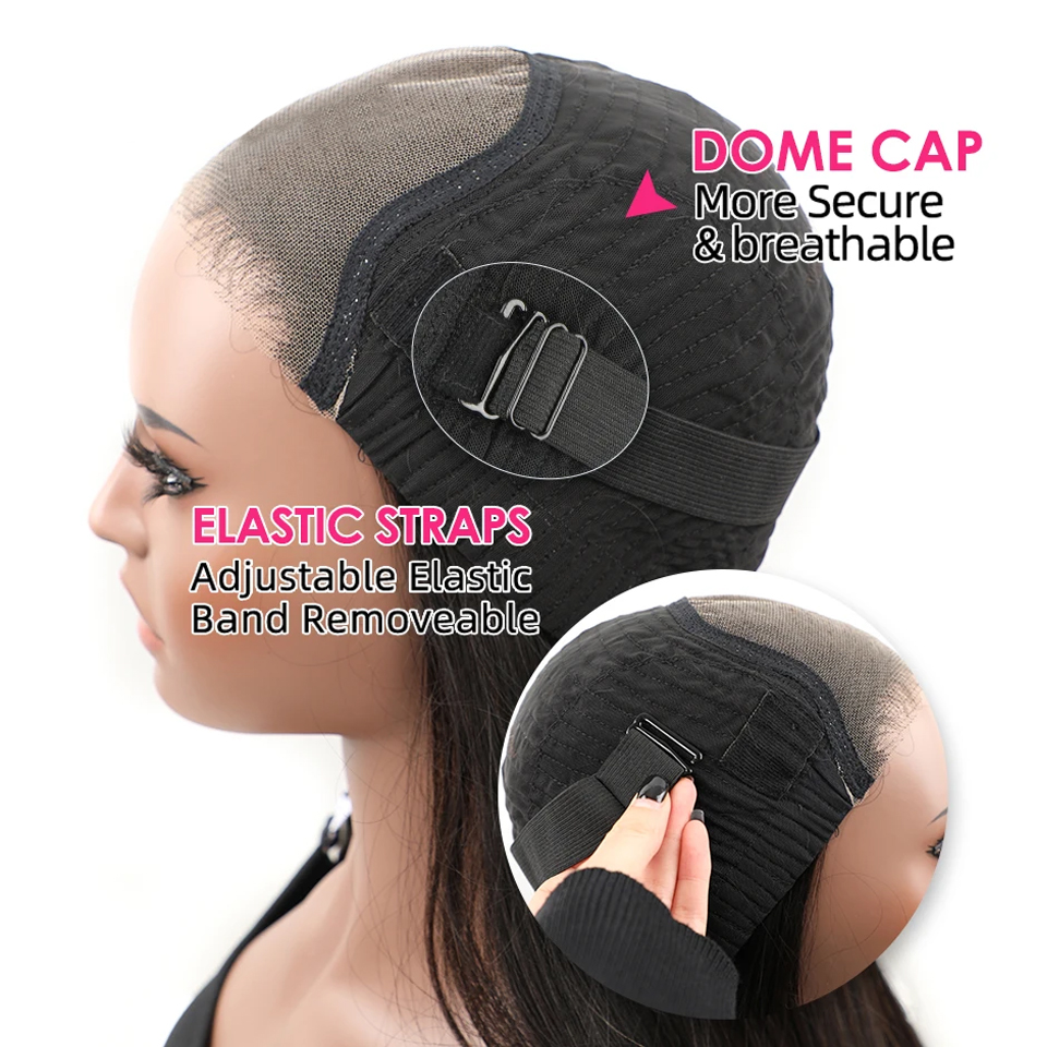 ヤワウェ ヘア 6X4 グルーレスウィッグ人毛すぐに着用できる女性用ウィッグストレートレースフロントウィッグプレカット事前摘み取られたすぐに着用できるウィッグ