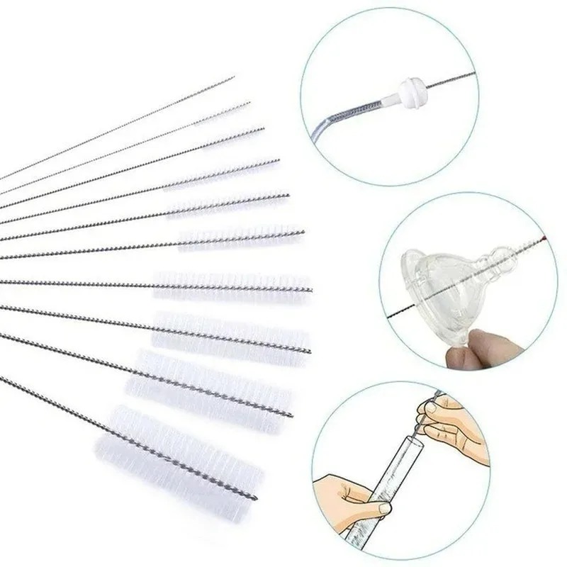 Multifunctional portable cleaning brush stainless steel gap cleaning tool. Household glass cleaning set.