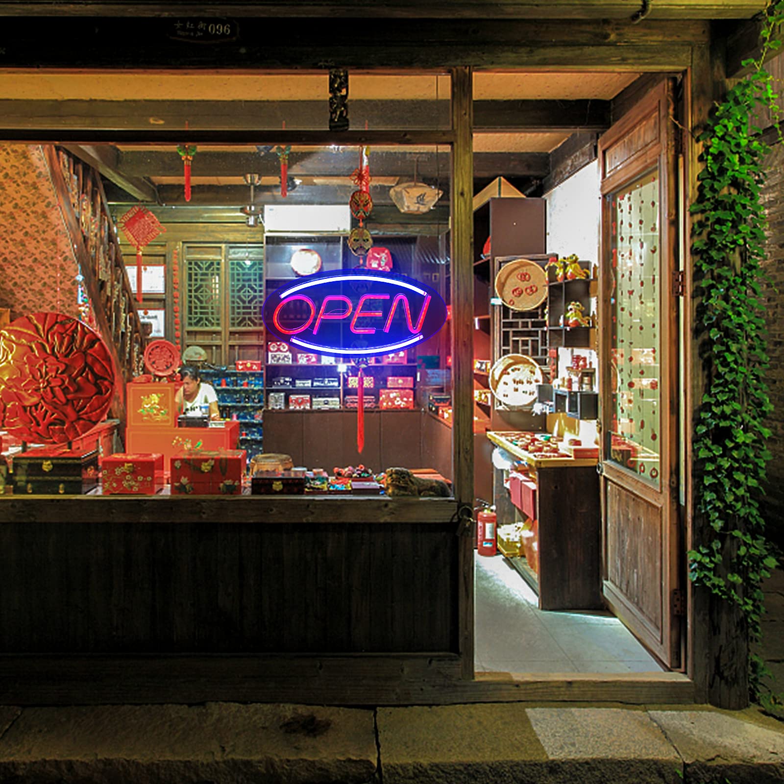 ธุรกิจป้ายเปิดป้ายนีออน LED Night Light แขวนหน้าต่าง Shop Cafe Bar ร้านอาหารตกแต่งส่วนบุคคล Custom โคมไฟนีออน