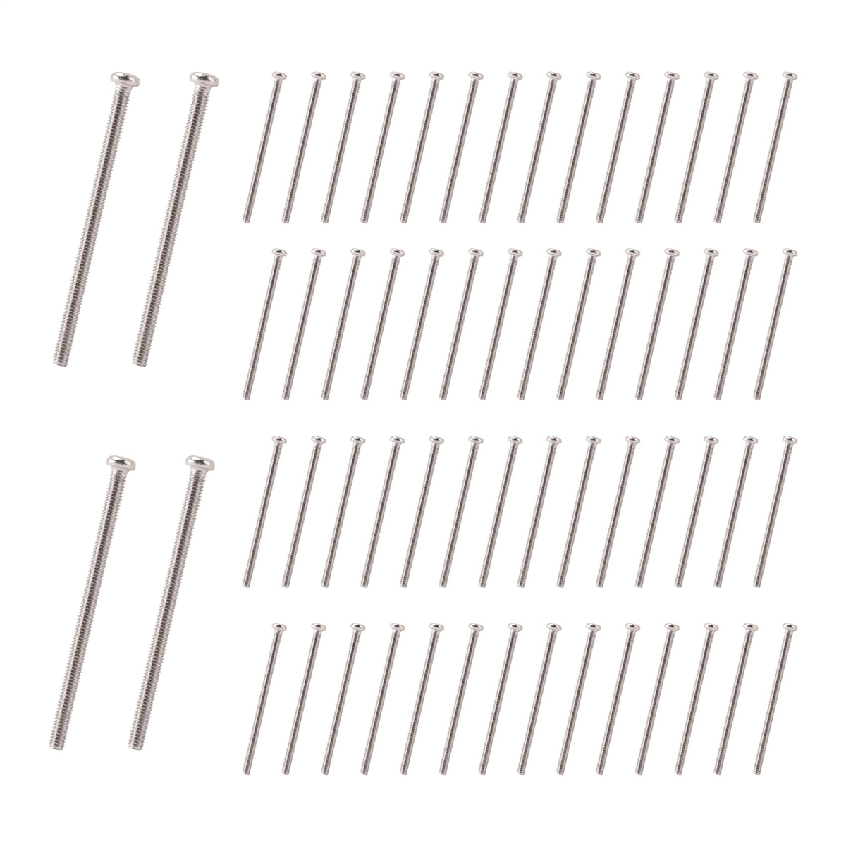ABFA M2.5 x 40mm 304 Parafusos de cabeça redonda Phillips de aço inoxidável 60 unidades