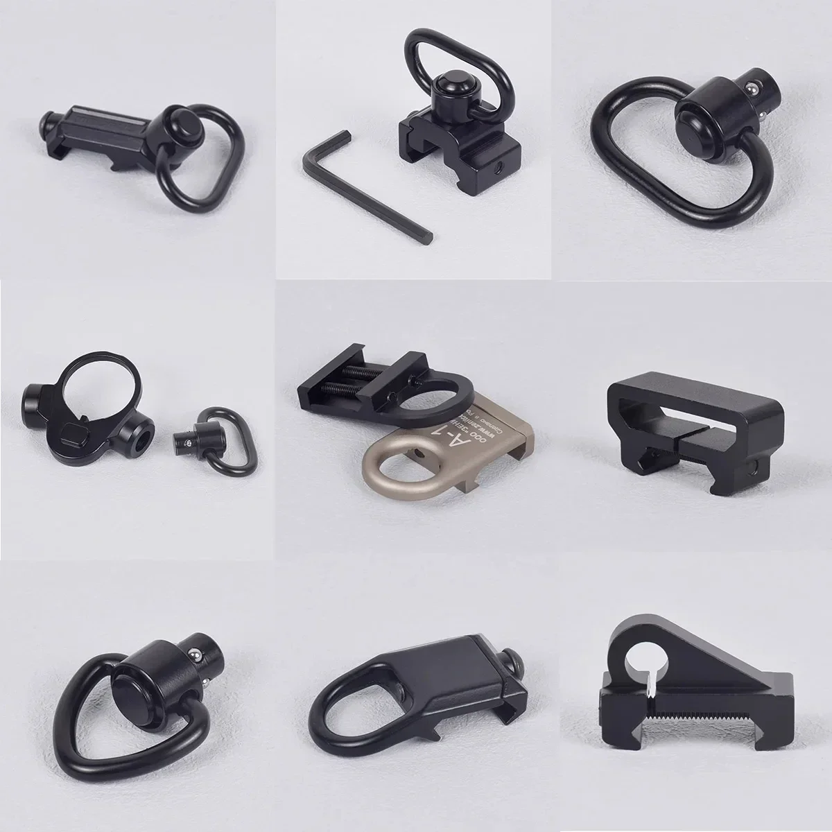 Hebilla táctica RSA GBB QD, eslinga giratoria, adaptador de montaje de alcance Mlok, riel Pictinny, accesorios para Rifle Airsoft de caza