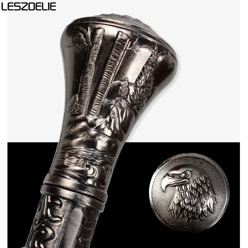 Eagle และหมาป่า-หัวหรูหราเดิน Stick ผู้ชายแฟชั่นตกแต่ง Masonic Walking Stick หมาป่า-หัว Elegant Canes VINTAGE KNOB STICK