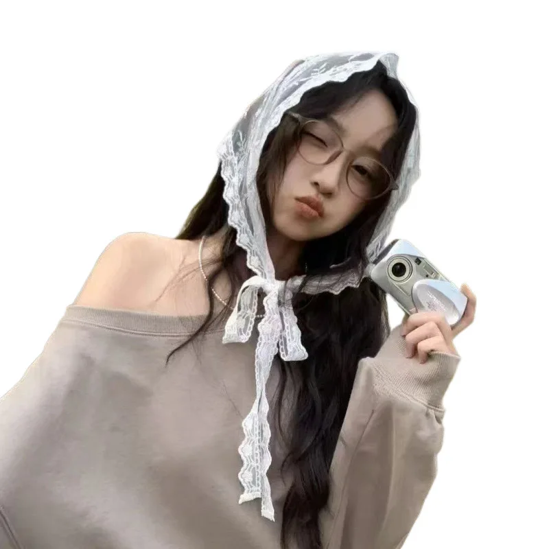 Spitzen-Haargummis für Frauen, elastische Haarbänder, Pferdeschwanzhalter, Krawatte, einfarbig, Haarband, Haargummi, Gummibänder, Damen-Haarring