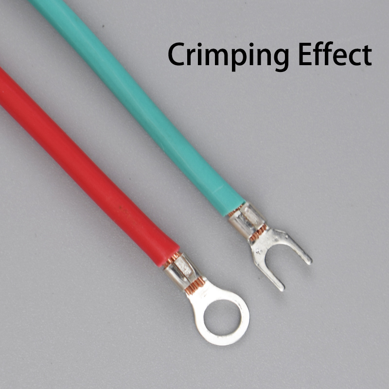 320Pcs/Box 10 In 1 Terminals Non-Insulated Ring Fork U-type Brass Terminals Assortment Kit Cable Wire Connector Crimp Spade