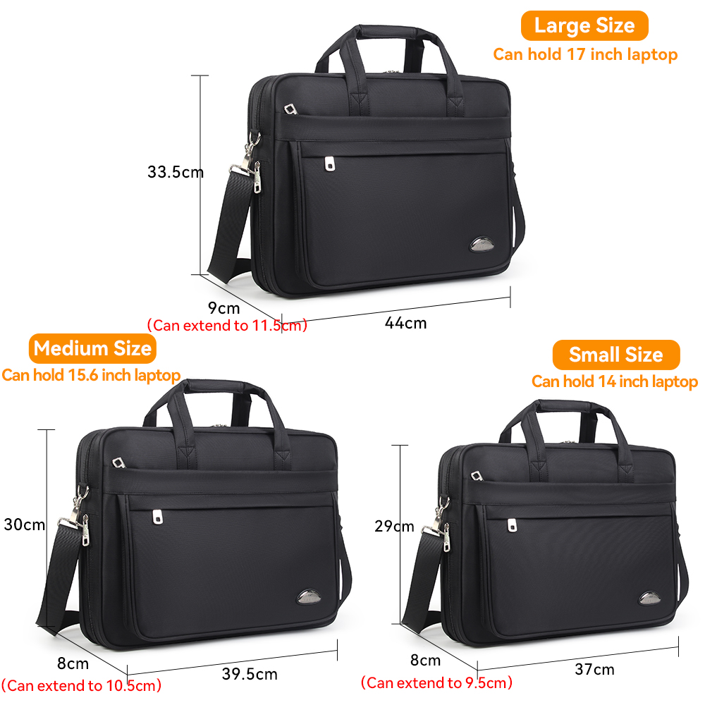 Briefcases For Men Canvas Tote Bag Large Laptop Case 15.6 Inch 17 Inch 14 Inch Computer Bag  Work Business  Shoulder Office