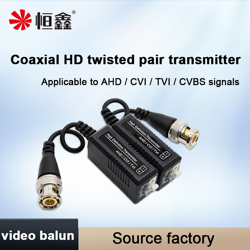 Caliente 5 pares (10 uds) par trenzado transmisor HD AHD CVI TVI Video Balun UTP 1080p 5MP 8MP 4K BNC a RJ45 convertidor para cámara CCTV