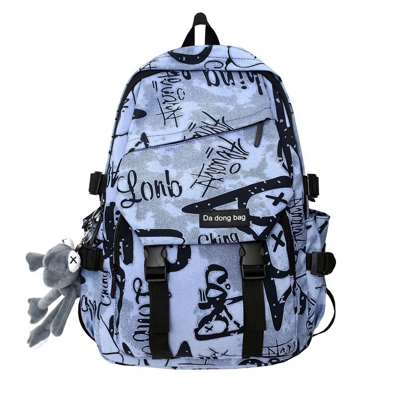 Sac à dos de lycée pour adolescents, sac d'école cool pour étudiants, cartable de grande capacité pour garçon, poupée mignonne