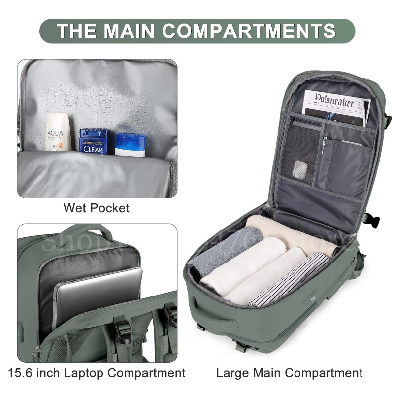 Women's travel backpack large capacity multi-functional duffle bag backpack college student's schoolbag business computer bag
