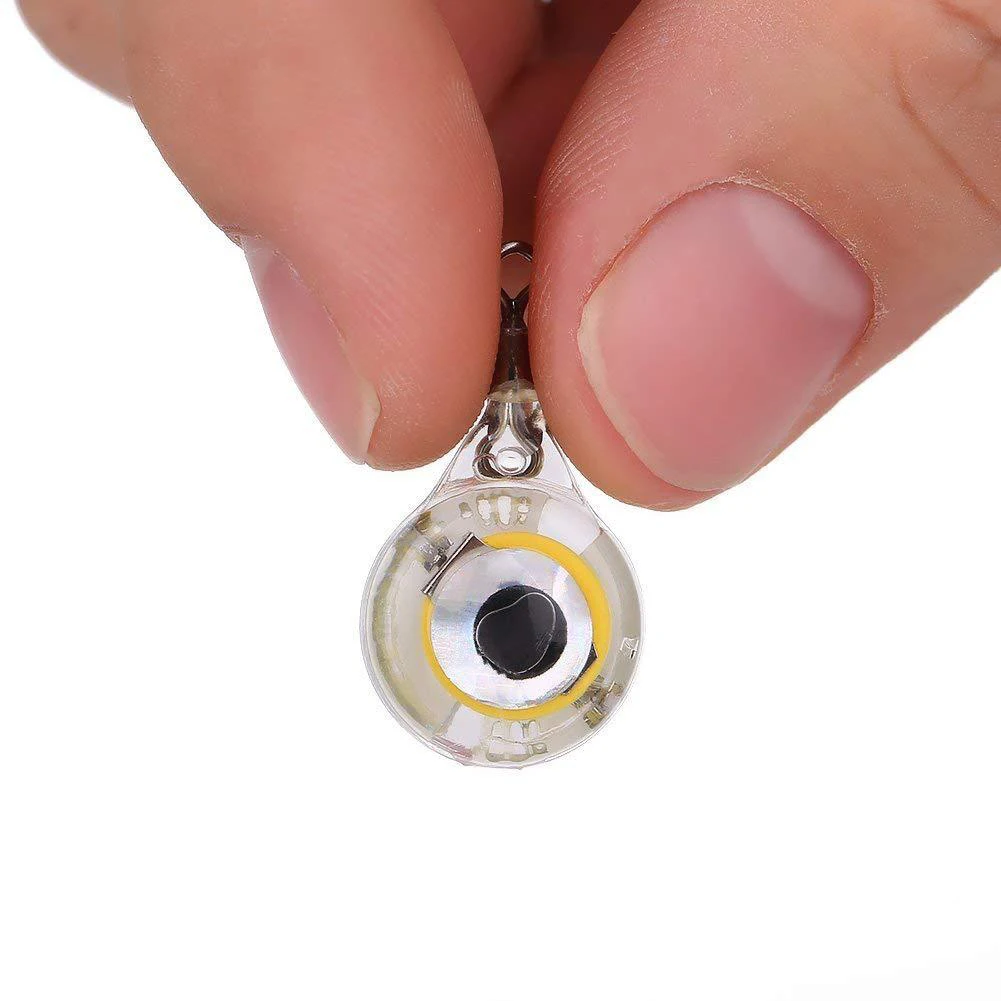5-20PCS 미니 낚시 미끼 빛 LED 깊은 드롭 수 중 눈 모양 낚시 오징어 낚시 미끼 물고기를 유치하기위한 빛나는 미끼