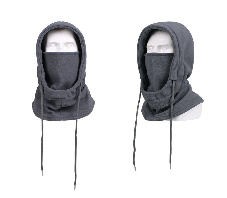 Balaclava de lã quente para homens e mulheres, máscara facial de inverno, aquecedor de pescoço, boné com capuz, à prova de vento, térmica, gorros, bandana