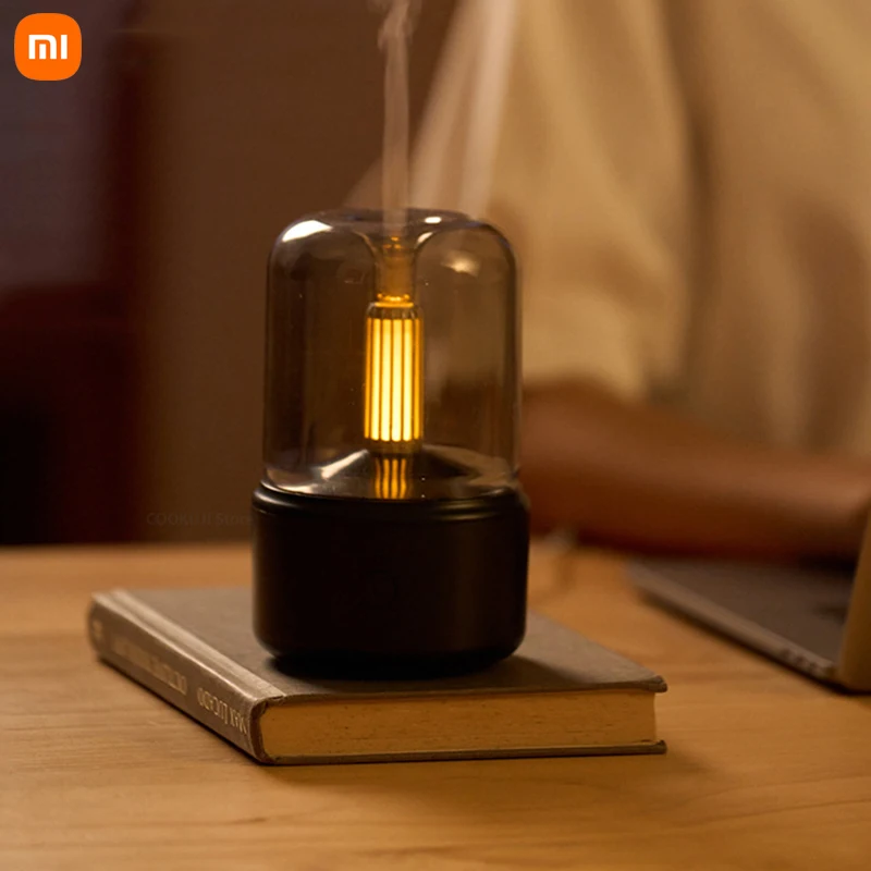 New Xiaomi Portable Mini Aroma Diffuser USB Air Humidifier Essential Oil Night Light Cold Mist Maker Sprayer for Home Gift