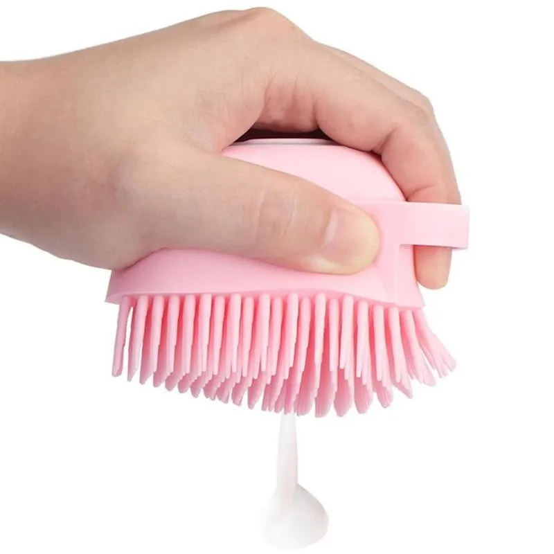 Cepillo de baño con gancho de silicona suave para Baby Showers, limpieza de barro, eliminador de suciedad, masaje, exfoliante de espalda, duchas, cepillos no tóxicos de burbujas
