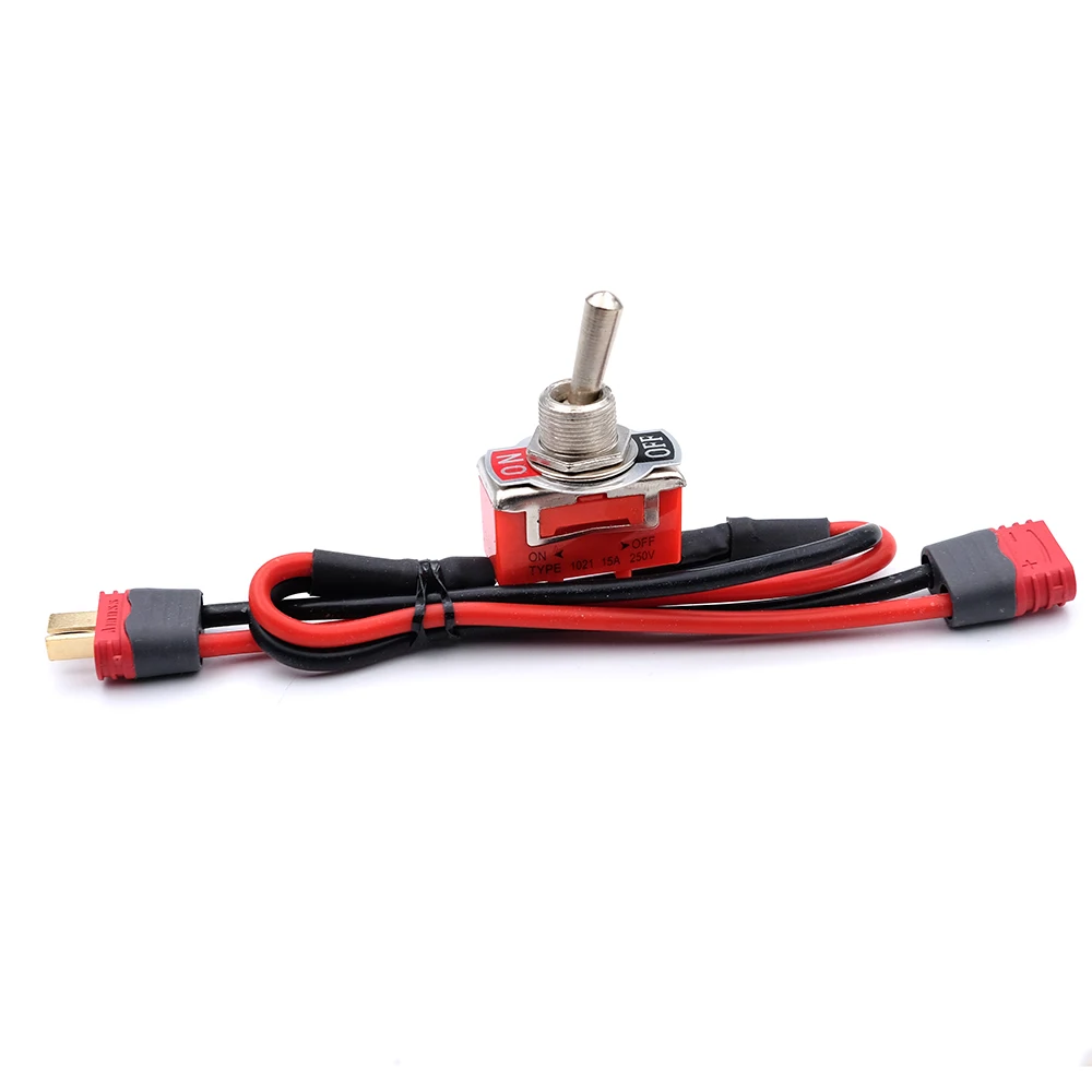 Großer Strom-Hochlastschalter AMASS XT60 XT90 T-Stecker Power ON-OFF Toggle 12/14AWG für eBike RC Flugzeug ESC Motor Anschluss