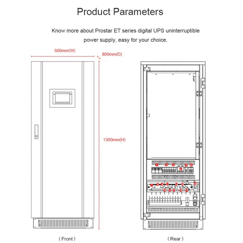 Prostar 40KVA 32KW データ センターの医療機器のための産業オンライン UPS 三相