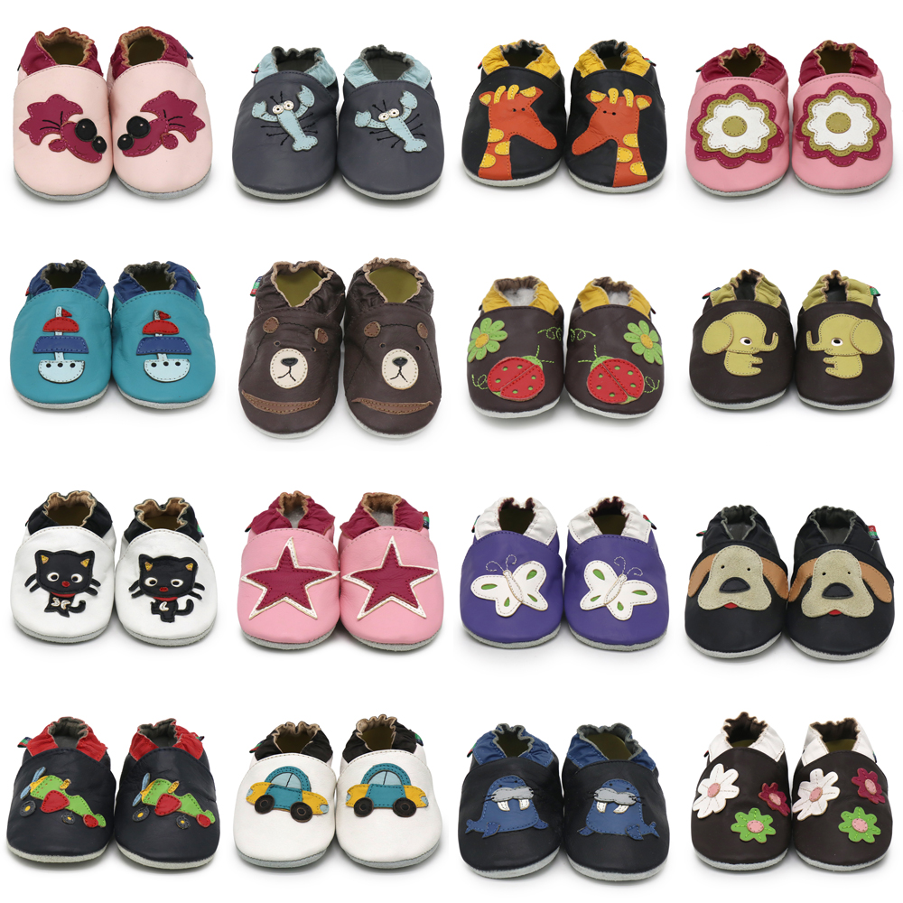003Carozoo Neue Babyschuhe aus Schaffellleder mit weicher Sohle, Kleinkind-Hausschuhe für bis zu 4 Jahren