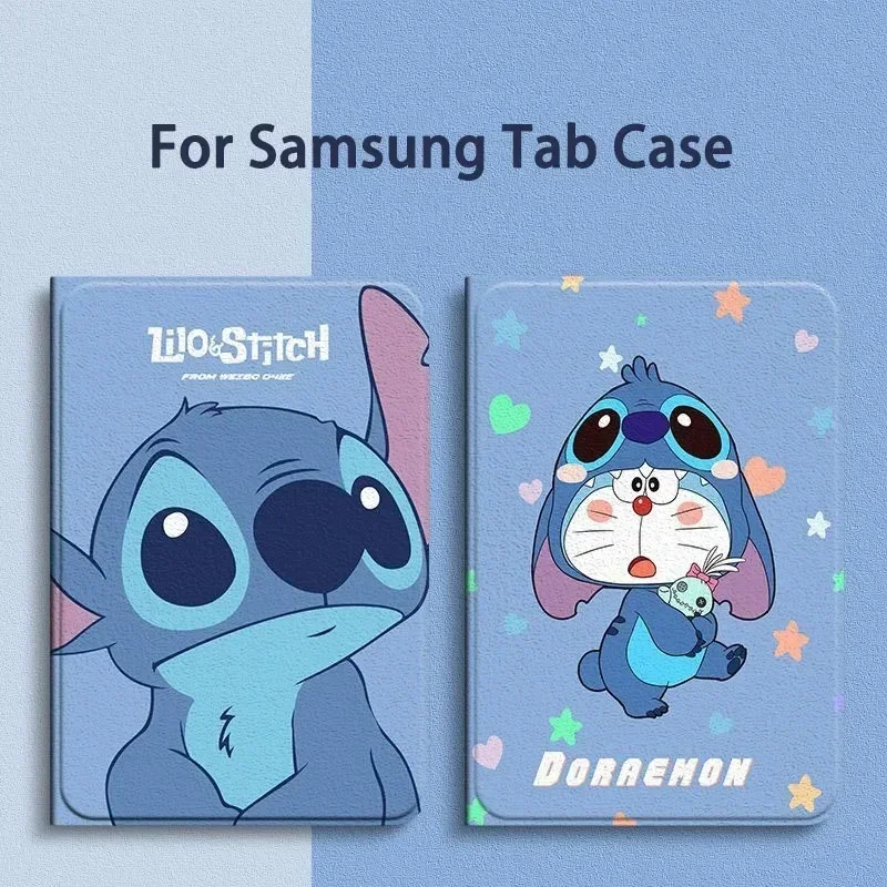 Funda de punto de dibujos animados para Samsung Galaxy Tab S8 TabS9 S7 Plus S7 FE, funda con soporte triple magnético para Tab S6 Lite 10,4 A8 X200