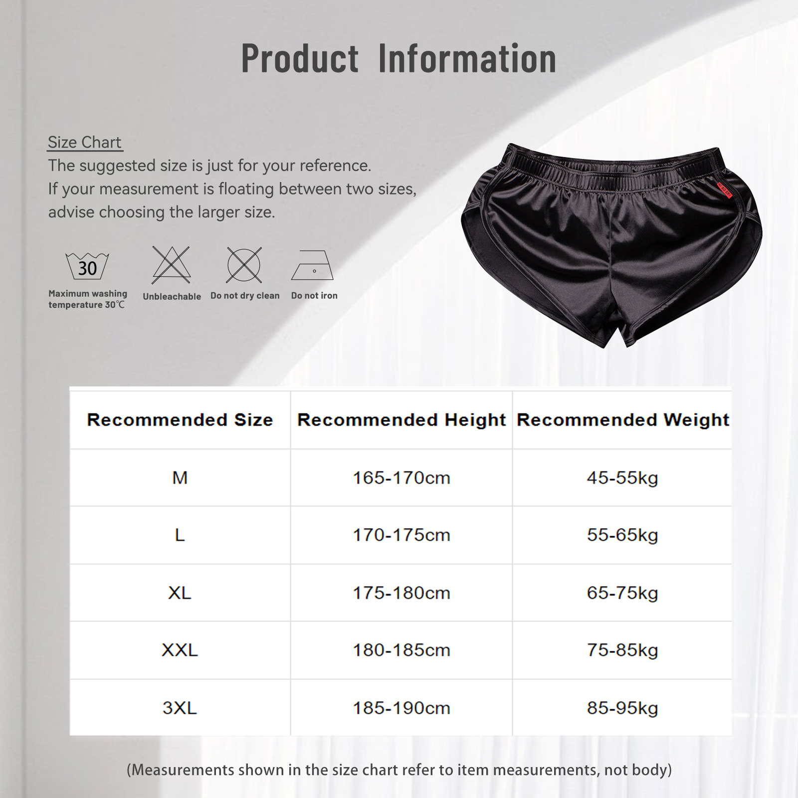 Badebekleidung für Herren, seitlich geteilte Satin-Shorts, integrierte Boxershorts mit Ausbuchtungsbeutel und elastischem Bund, Pyjamahose, Loungewear, Homewear