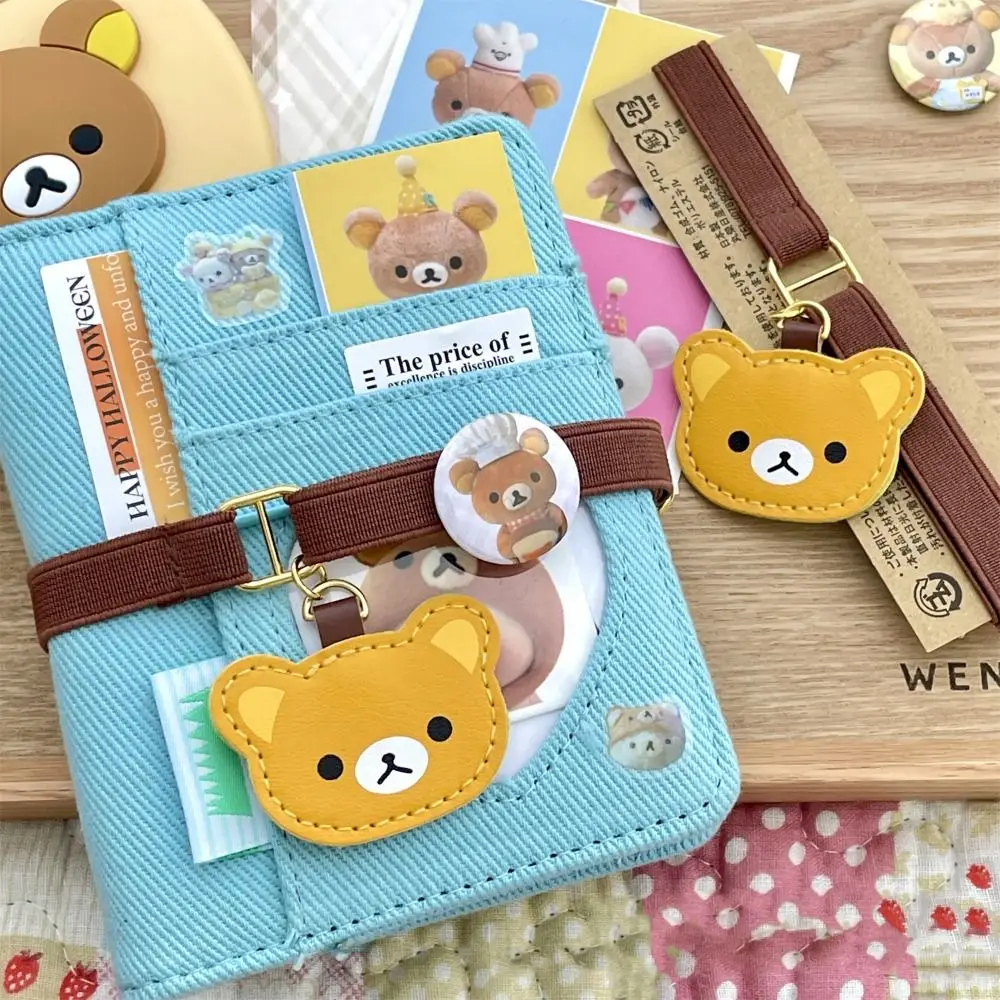 Sangles créatives pour carnet de notes ours de dessin animé, feuilles mobiles, bande élastique réglable, corde de liaison, décoration DIY