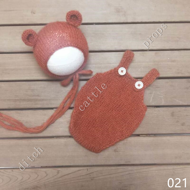 Làm Thủ Công Cho Bé Đan Dây Tay Mohair Bonnet & Quần Trên Cho Bé Tặng Bé Đạo Cụ Chụp Ảnh