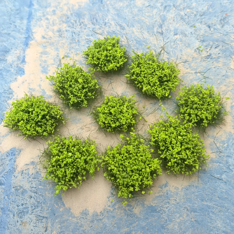 5 ชิ้น/ล็อตหญ้า Cluster สําหรับรถไฟรุ่นรถไฟฉากหญ้า Diorama 1/35 scale Miniature Grass Cluster Tuft ดอกไม้