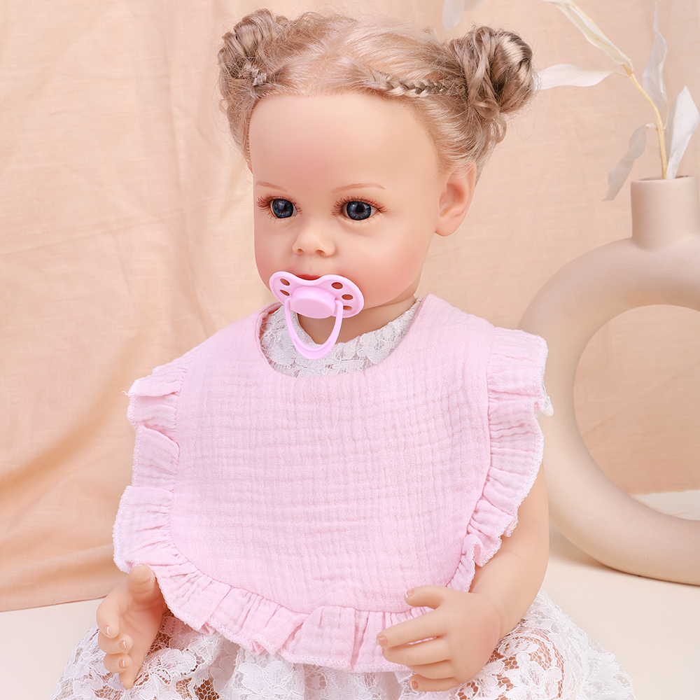 Babadores para bebês recém-nascidos, panos infantis para alimentação, baba, bandana, toalha de saliva, babador de cor sólida com babados, acessórios para bebês