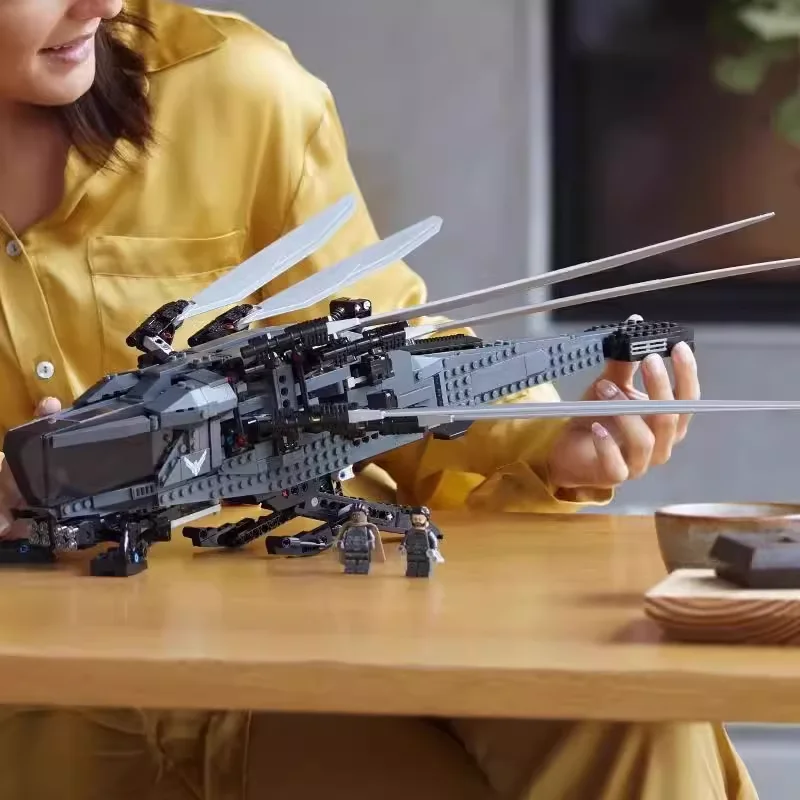 DIY Dune Royal klappende vleugelvliegtuigen geassembleerde bouwstenen helikopter gevechtsvliegtuigen kinderjongen speelgoed verjaardag