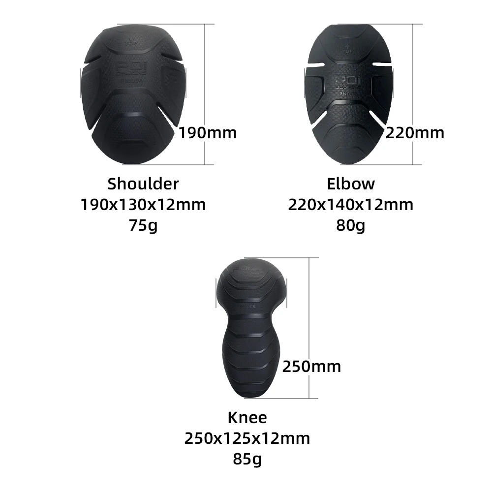 CE Level 2 Moto Motorcycle Back Elbow Knee Shoulder Protector Jacket Insert Gear Armor Motocross Racing Protect Protection Pad