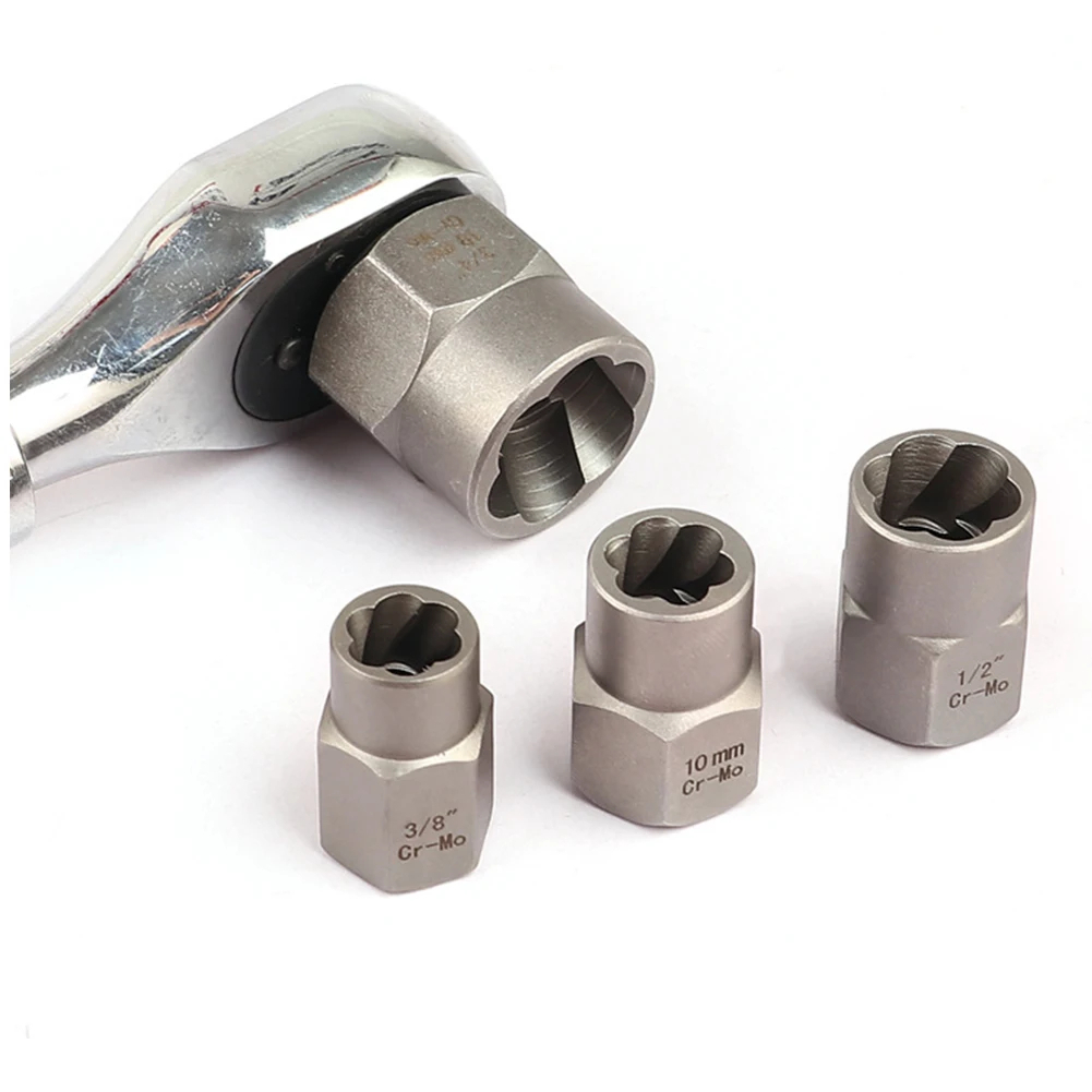 14 peças conjunto de removedor de parafuso e porca de impacto cr-mo conjunto de ferramentas extrator de parafuso de aço com caixa de armazenamento sólida para transporte industrial