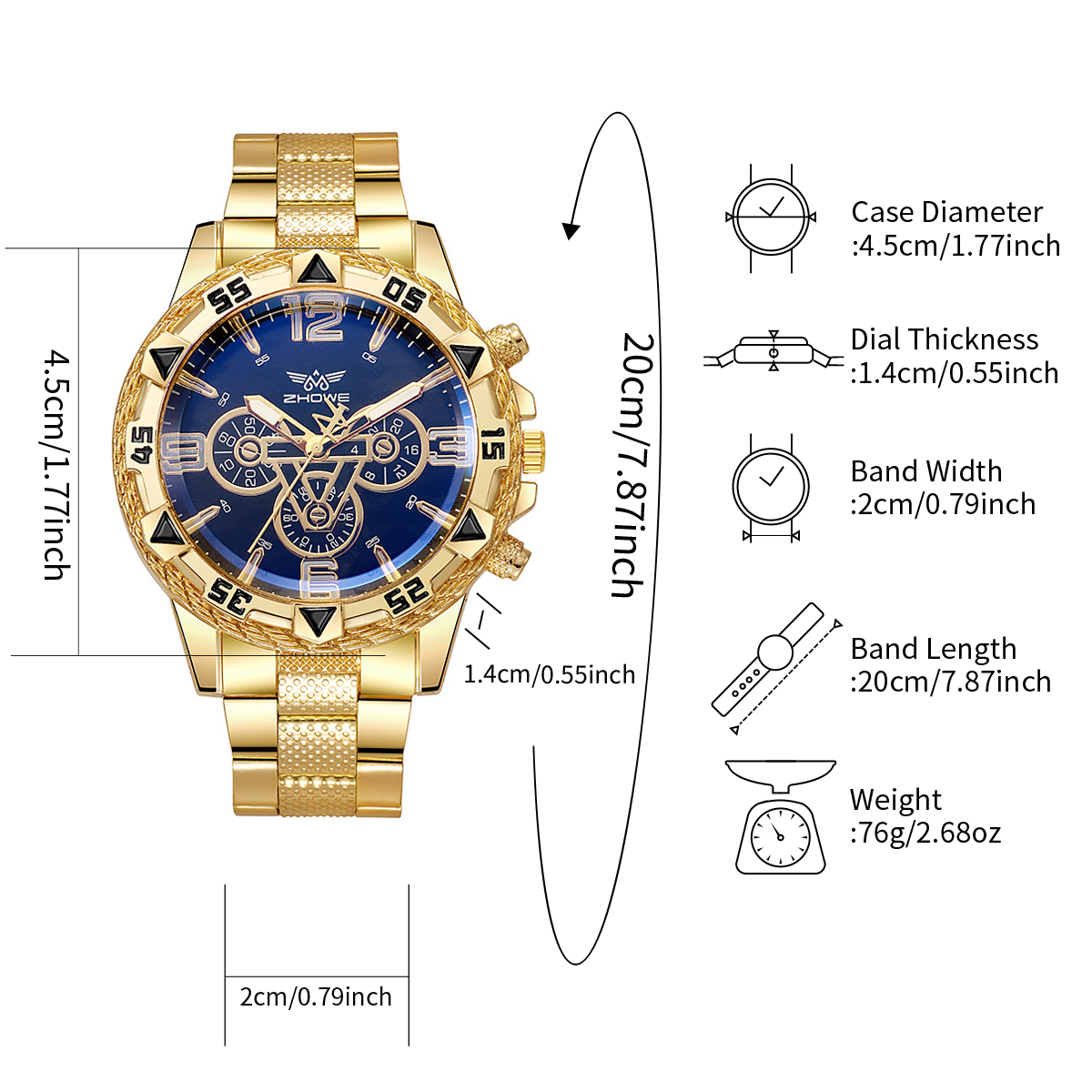 Pulseira de aço masculina Quartz Business Watch, moda casual, caixa não incluída