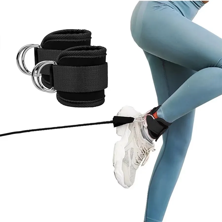 2025 NUOVO 1 Cinturini alla caviglia fitness per Gantry Calcio posteriore Allenamento Esercizio dell'anca Esercizio per il corpo inferiore - Cinghie per le gambe regolabili