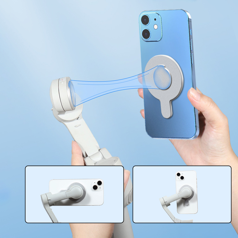 Magsafe DJI OM6/5/4SE/4 호환 DJI Osmo 짐벌 안정기 액세서리 용 모든 전화 용 DJI 마그네틱 링 클램프 홀더