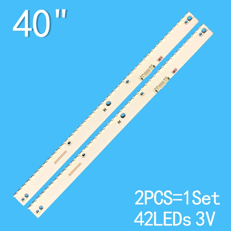 แถบไฟแบ็คไลท์ LED สำหรับ UE40KU6470 UE40MU6470 UE40KU6400 UN40KU7000 UE40MU6400 UE40MU6400U BN96-39627A V6ER-395SMB-LED42 39628A _
