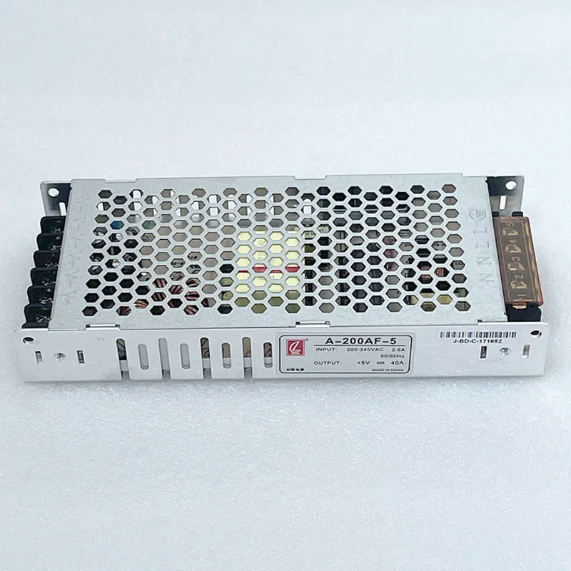 Alimentatore per segnaletica digitale a LED Display a LED per interni ed esterni 5V 40A 200W Schermo elettronico Alimentatore a colori 200/240V