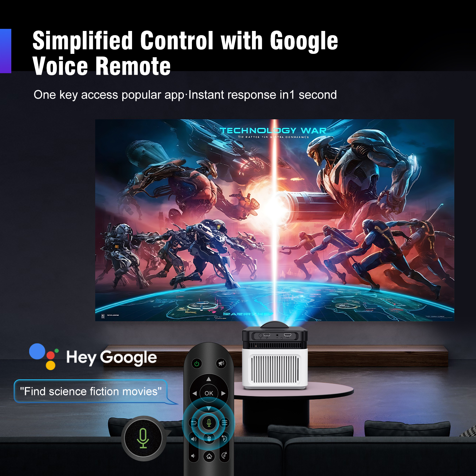 Magcubic 900ANSI HY450 Proiector 8K 4K 1080p Ultra Short Throw Auto Offset Voice Assistant BT5.4 Alwinner H716 Foco Eletrônico