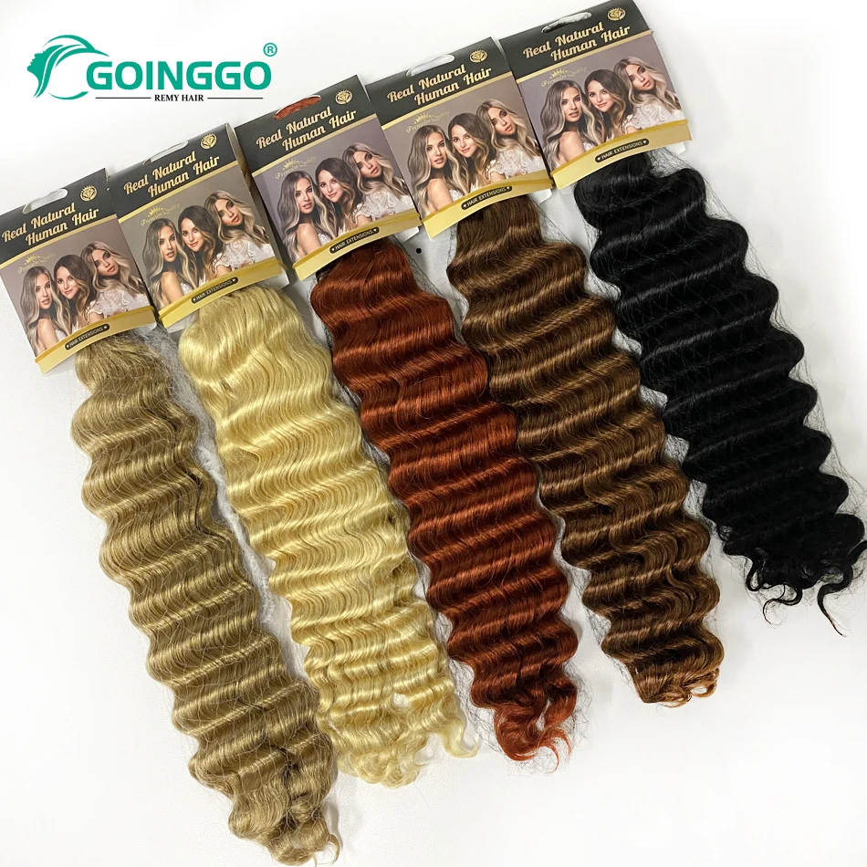 Trước Màu Brasil Sâu Sóng Số Lượng Lớn Tóc Của Con Người Không Sợi Ngang Remy Số Lượng Lớn Tóc 14 Đến 28 Inch Số Lượng Lớn tóc Móc Dây Viền Bèo