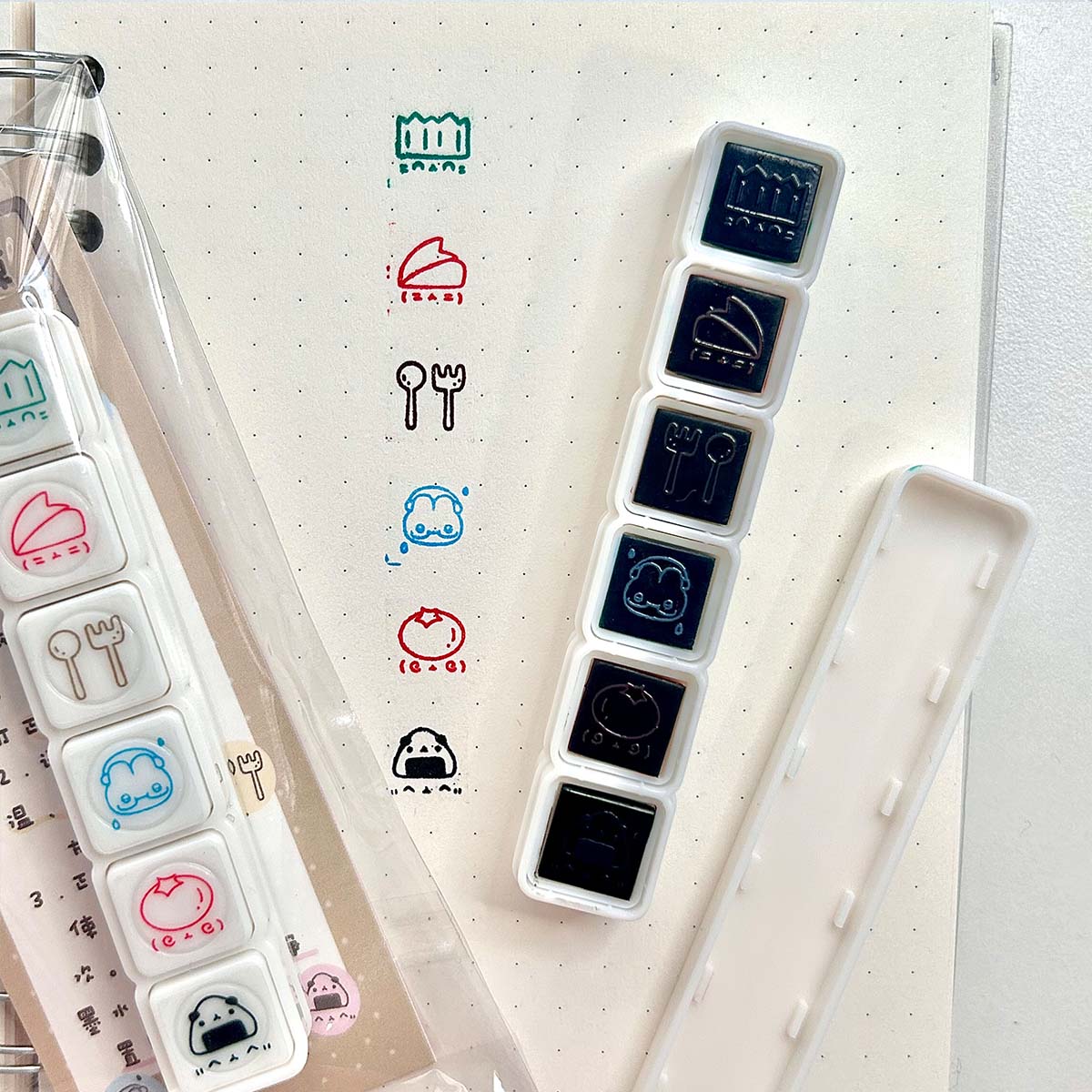 Selos de decalque kawaii para scrapbooking, papelaria, selos decorativos para artes, faça você mesmo, álbum, diário, planejador