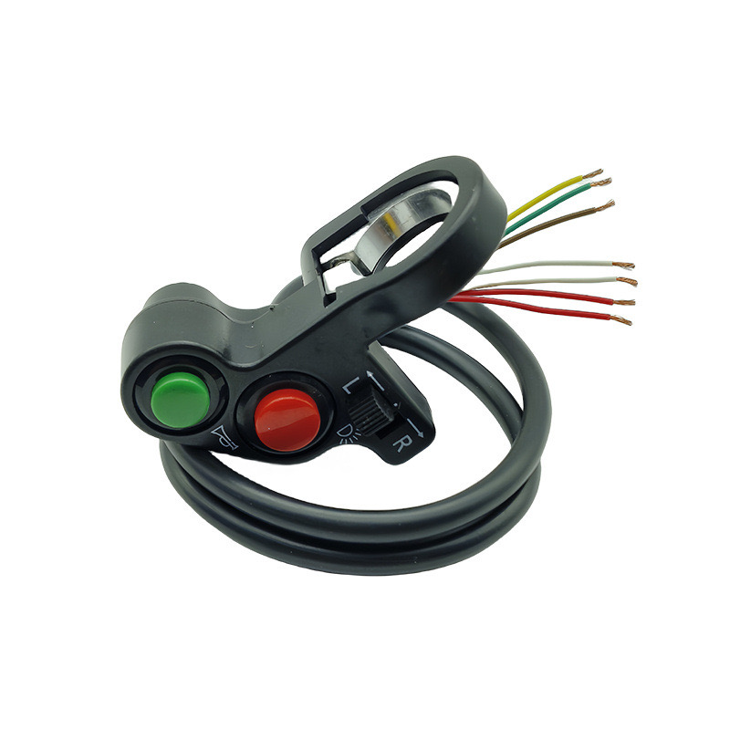 Motorcycle Scooter Electric Bike 7/8" Handlebar Horn Turn Signals Lights Controller Switch Modified Parts Handlebar Switch