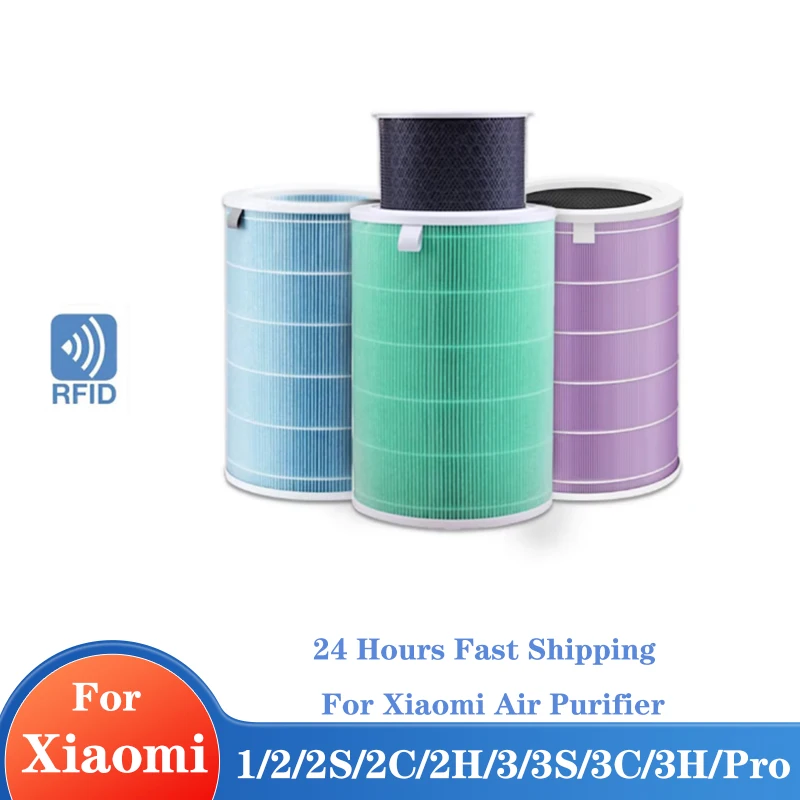 For Xiaomi Air Purifier Filter Hepa CarbonMi 2/1/2S/3/ 3H/Pro Air Purifier H13 Carbon HEPA Filter PM2.5 Formaldehyde 2s filter